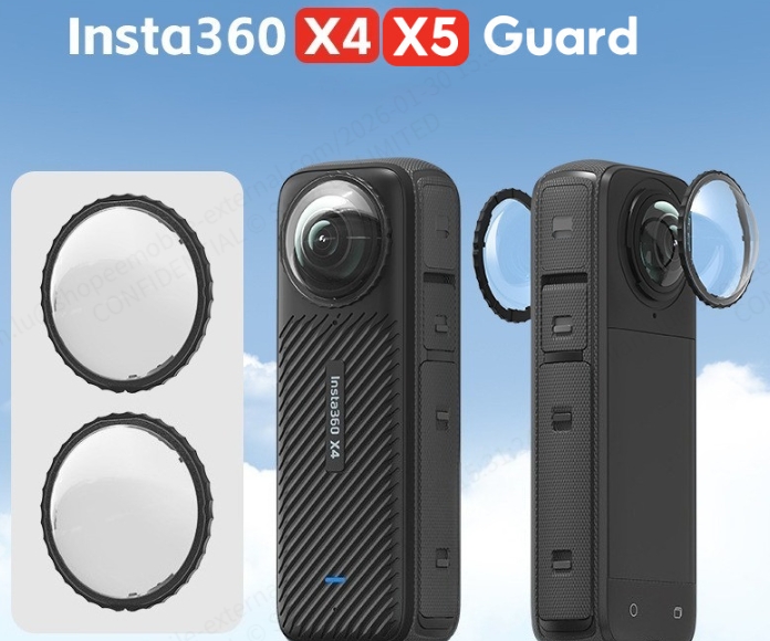 Para Insta360 X5 X4 Tampa Da Lente Capa Protetora Anti Risco Acessório Câmera De Ação