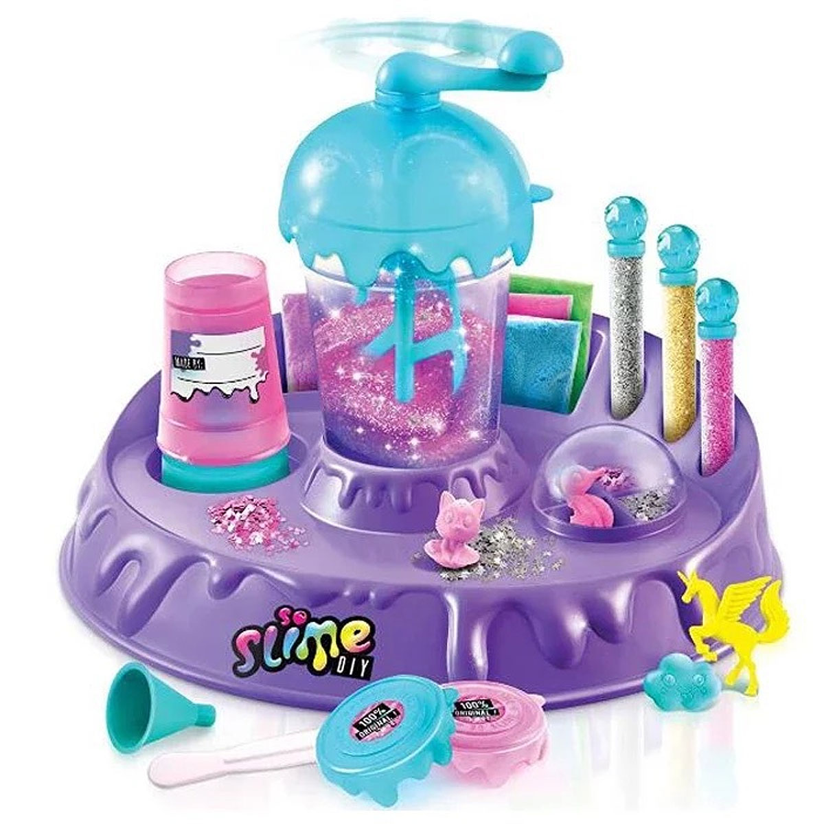 Conjunto De Presente DIY De Lodo De Cristal Elástico Com Manteiga E Brinquedo De Alívio De Estresse De Argila Colorida P