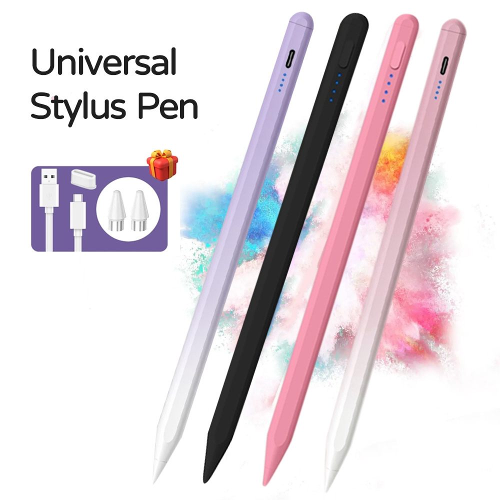  Caneta Stylus Universal para Tela Sensível ao Toque Capacitiva + Ponta Substituta para Smartphone Android Tablet