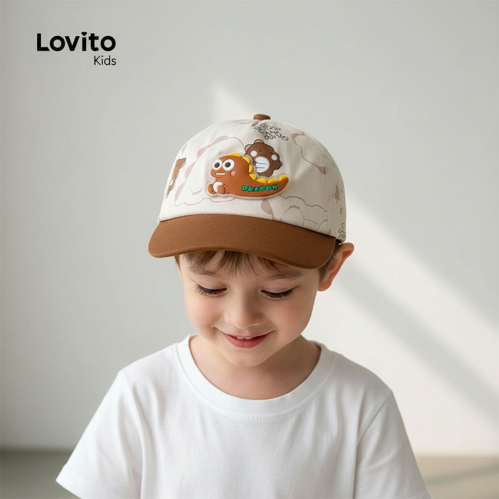 Lovito Infantil Boné Casual para Bebês e Crianças LFA102122 em Oferta na Shopee
