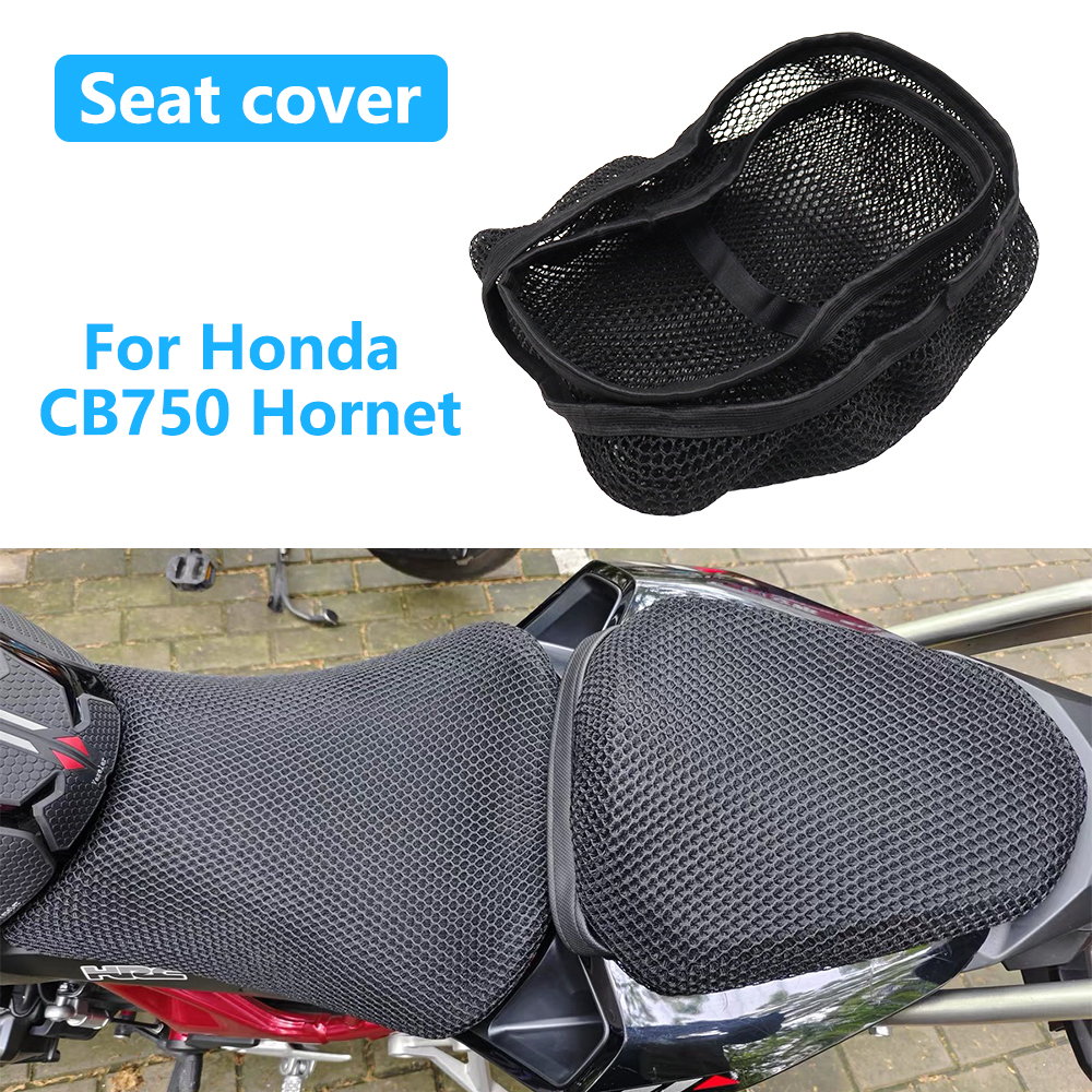  Capa de Assento para Motocicleta Honda CB 750 CB750 Hornet, Tecido de Malha 3D, Antiderrapante, Respirável, Isolamento