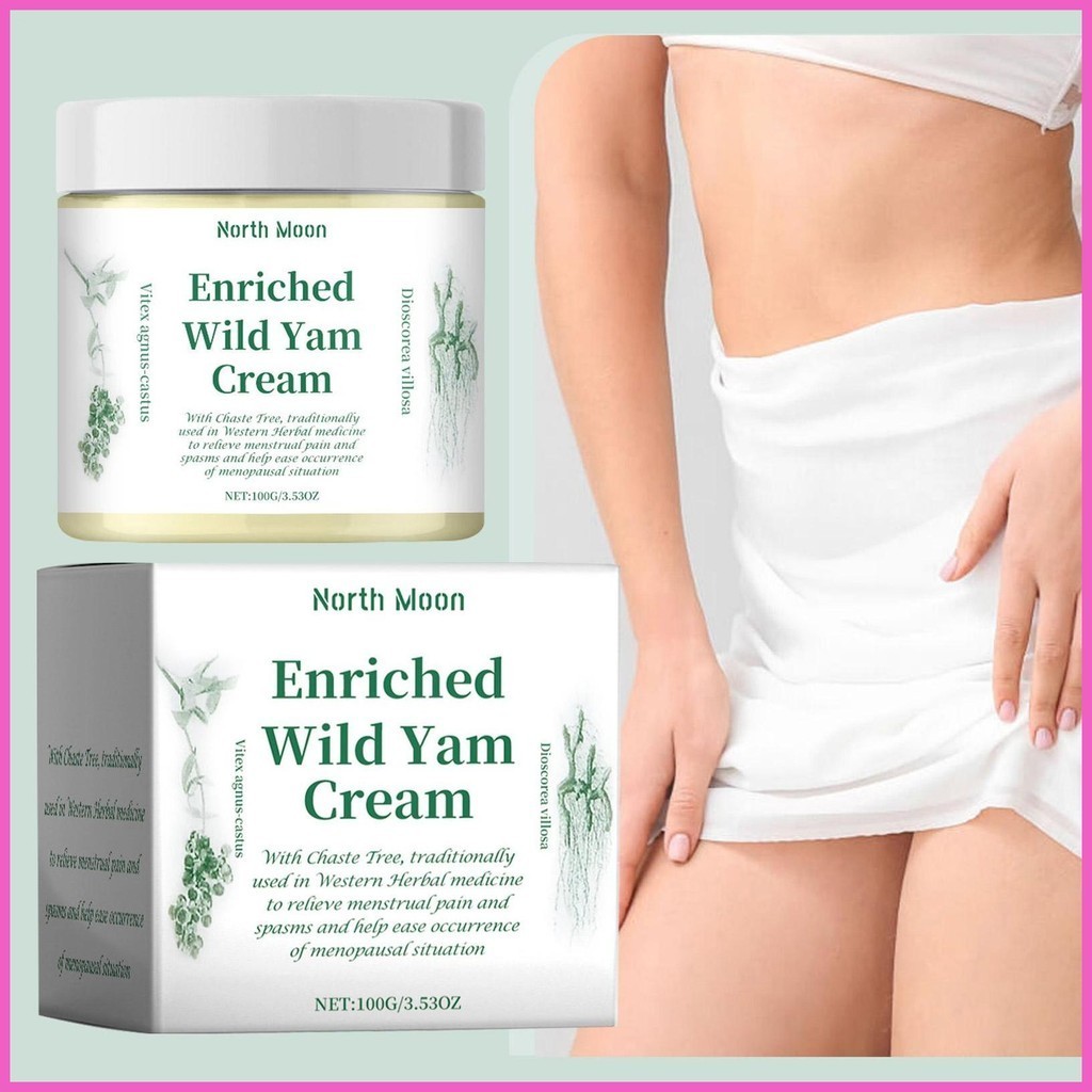 Creme Natural De Inhame Selvagem-Fórmula De Raiz Orgânica Para Equilíbrio E Hidratação Da Pele Feminina , Manteiga Calma