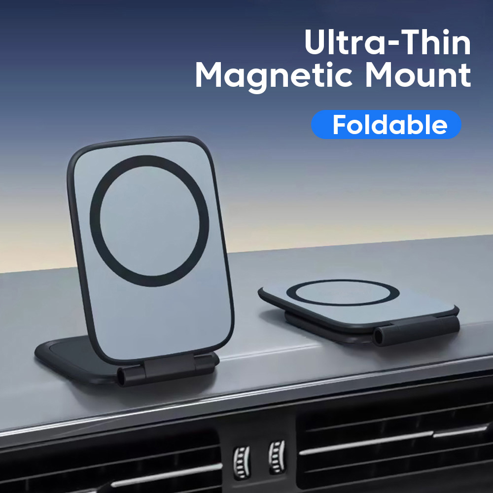  Suporte Magnético Ultrafino Universal para Celular, Ajustável, Dobrável, Antiderrapante e Estável para Navegação