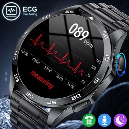 GT4 Pro Smartwatch - Chegada 2026, Chamada Bluetooth por Voz com IA, Tela Completa Sensível ao Toque, Monitor de Saúde