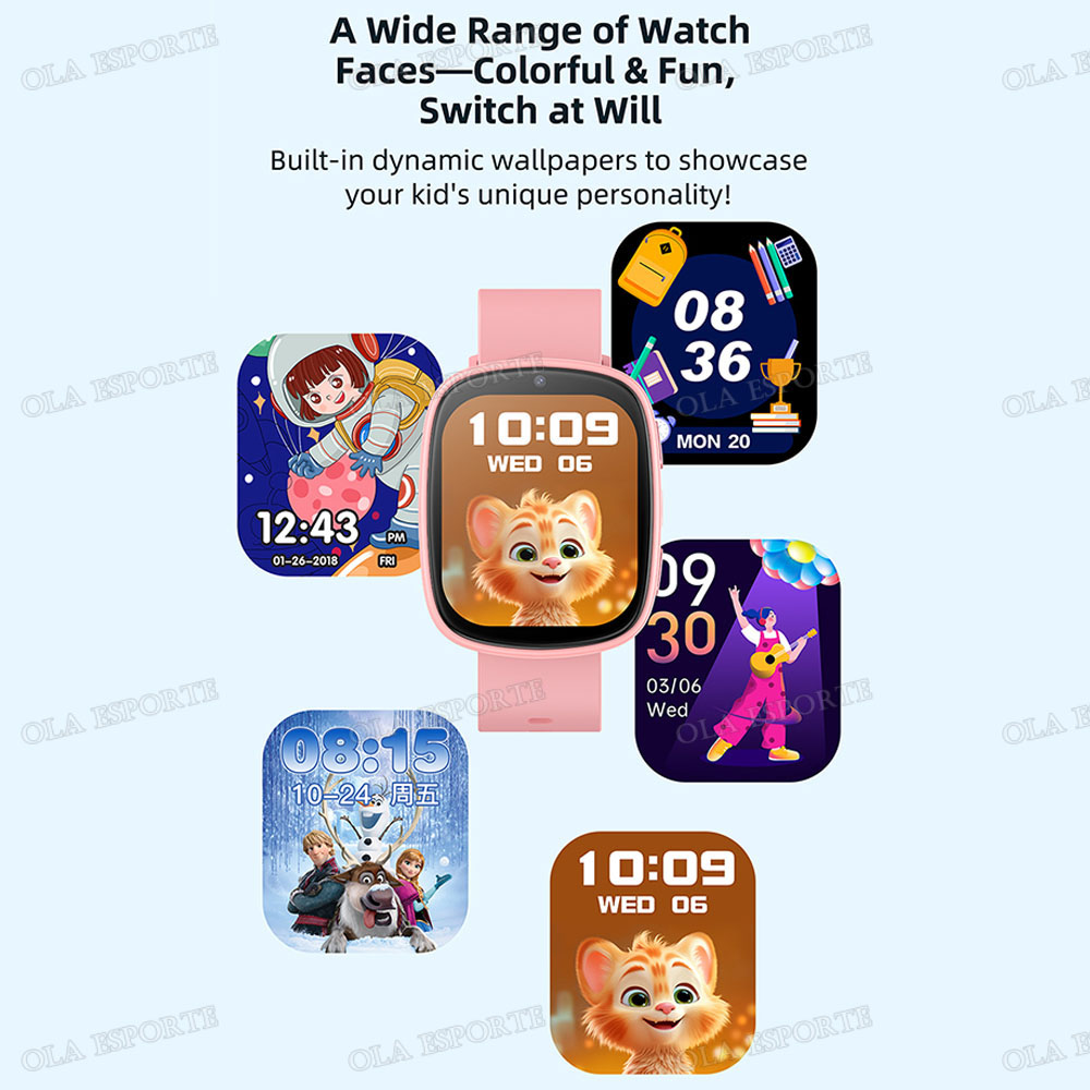 Relógio inteligente infantil com múltiplos jogos, câmera HD, lanterna LED, relógio despertador, calculadora e — imagem 2 de 2