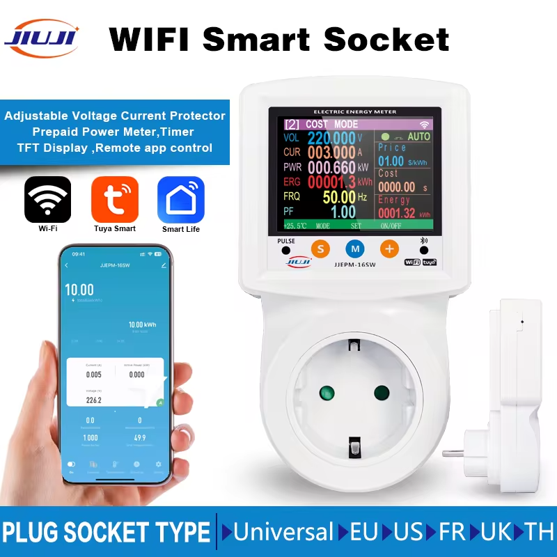 Medidor de Energia Elétrica Monitor de Energia AC WiFi 220V 1 unidade