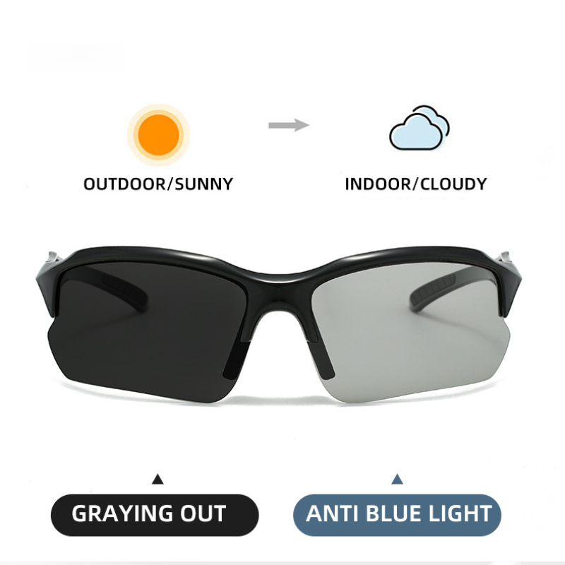 Óculos De Sol Retrô Polarizados Para Pesca Masculino , Lente Fotocromática Tac Uv400 , Corrida Anti-Vento