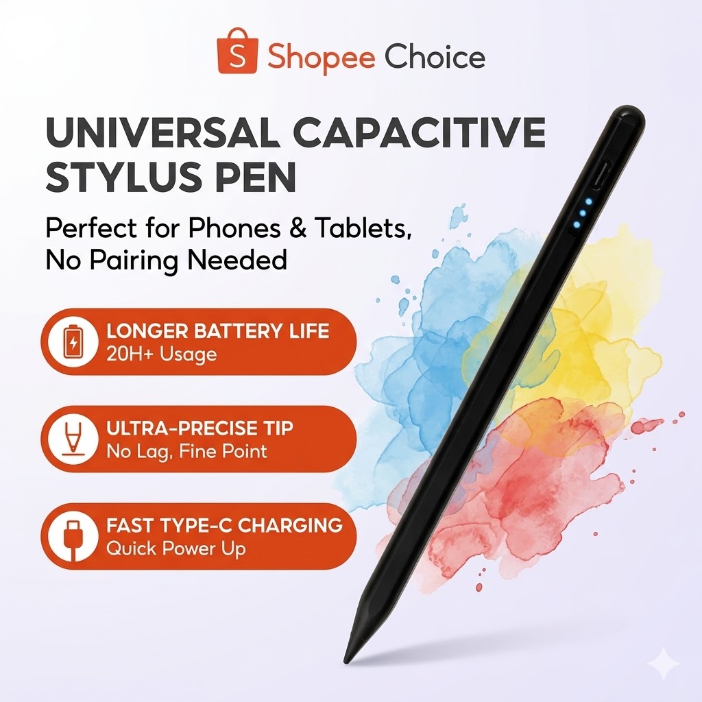 Caneta Stylus Universal USB Recarregável Para Samsung Android Tablets Digital De Alta Sensibilidade Sem Lag