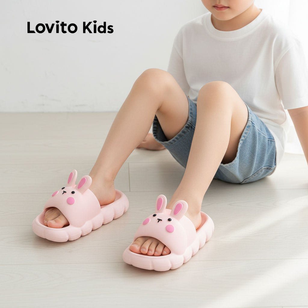 Lovito Kids Chinelos Casuais Tênis para menina LFA100090 em Oferta na Shopee