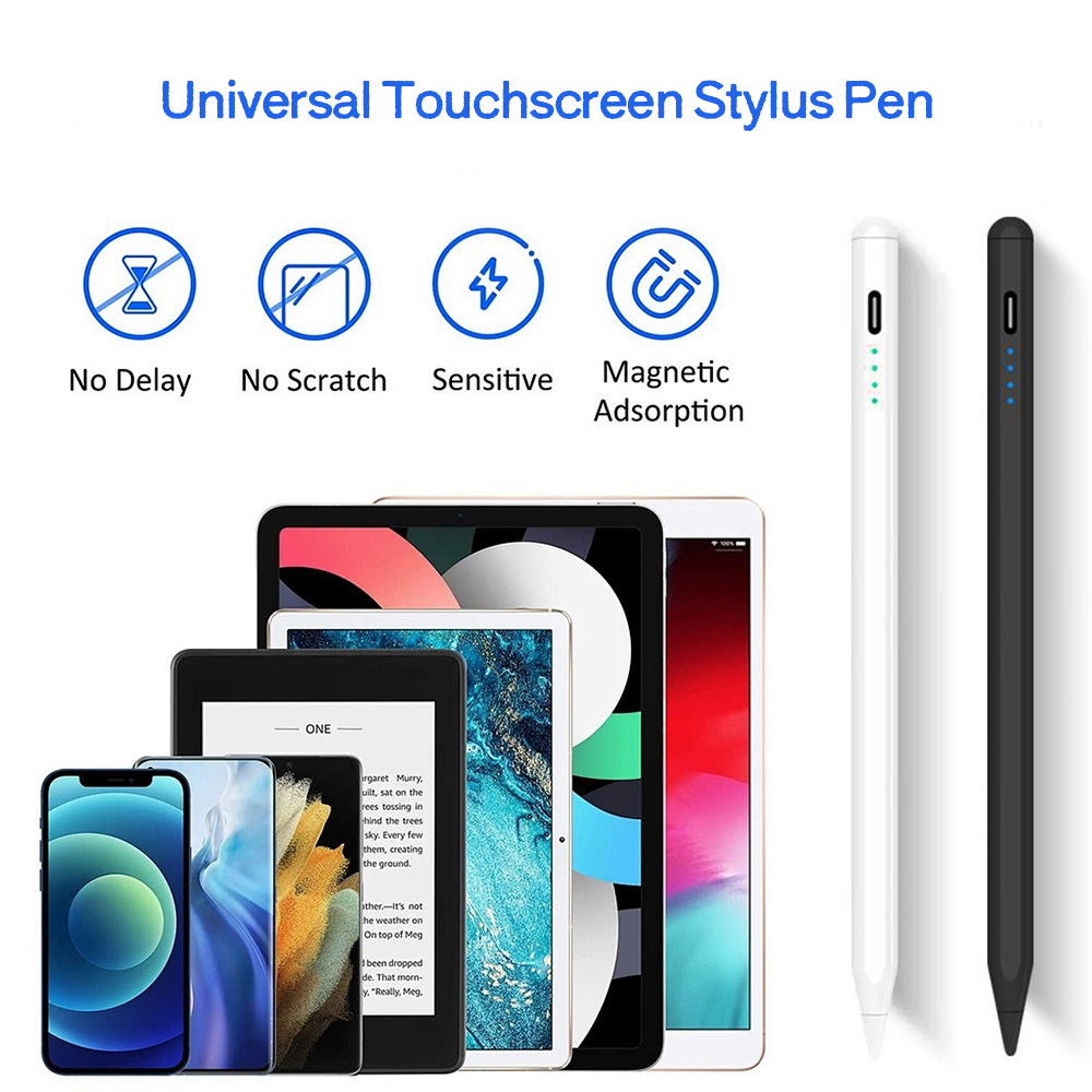  Caneta Stylus Capacitiva Universal Toileum Caneta Touchscreen Lisa para Smartphone Android Tab Pad