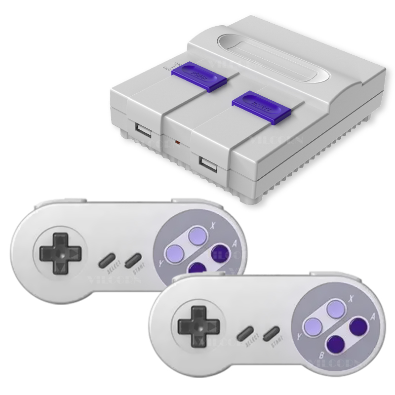VILCORN16 Bit Wireless Dendy Mini Retro Console De Videogame TV 4K Jogos Para Consoles Super NES SFC FC SNES