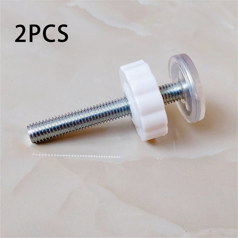Os 2 Pcs Safety First M8 M10 Eixos De Ajuste De Pressão E Parafusos-Peças Sobressalentes Brancas Para Portão De Bebê