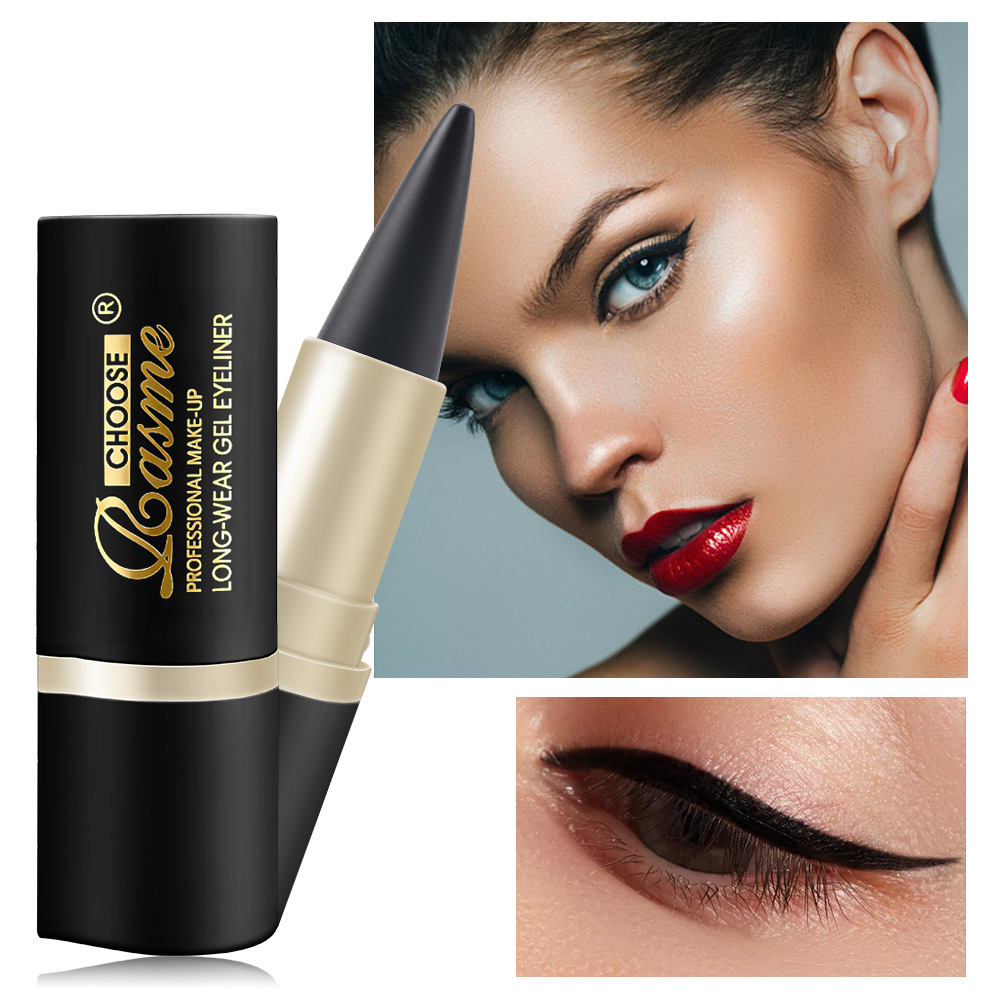  1/2/3 peças caneta delineadora preta fosca à prova d'água de secagem rápida, delineador líquido intenso de ponta única