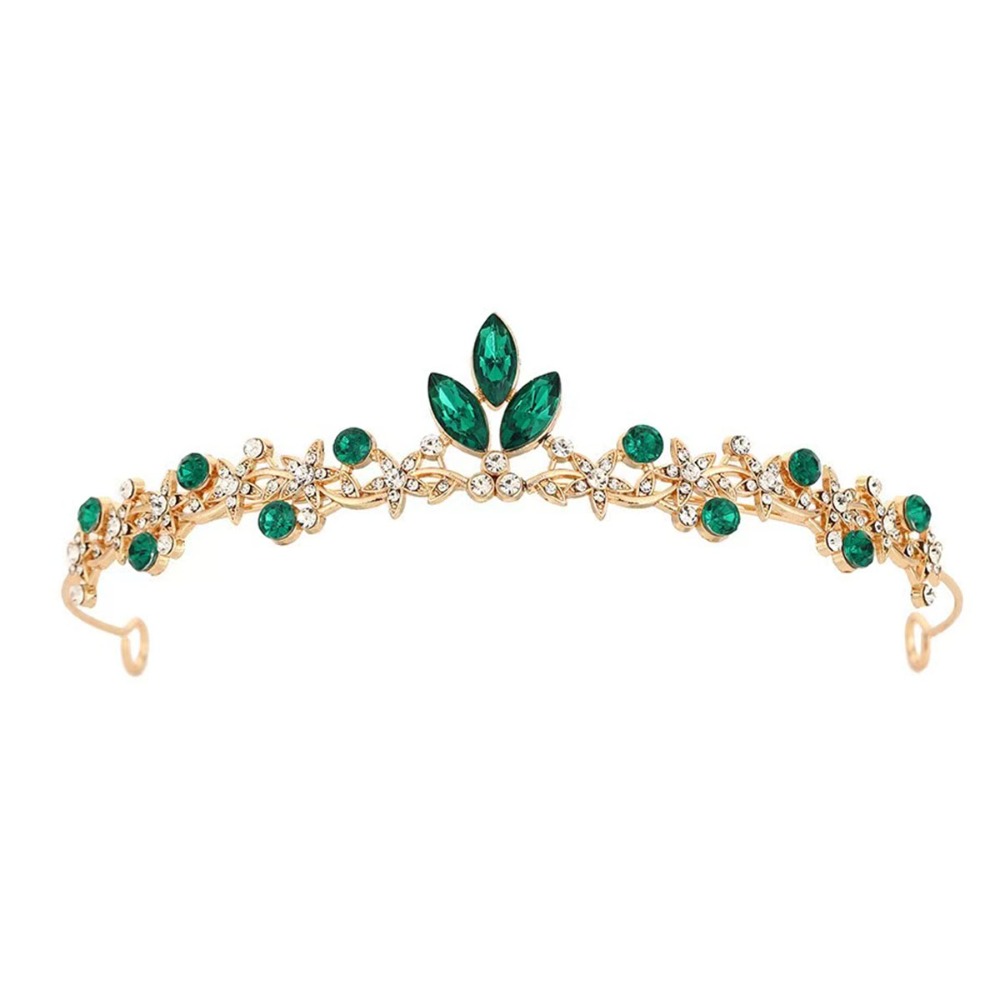 Tiara De Cristal Barroco , Coroa De Aniversário De Strass Para Mulheres , Festa De Casamento , Noiva