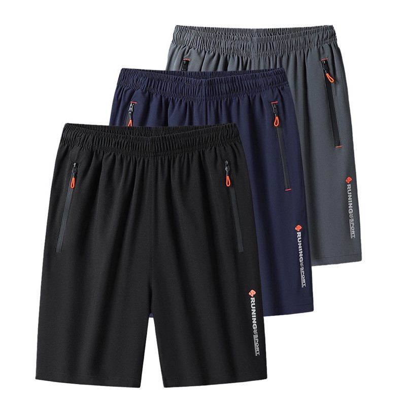  Um conjunto de 3 shorts de alta qualidade de secagem rápida, adequados para uso casual, fitness e treinos em ambientes