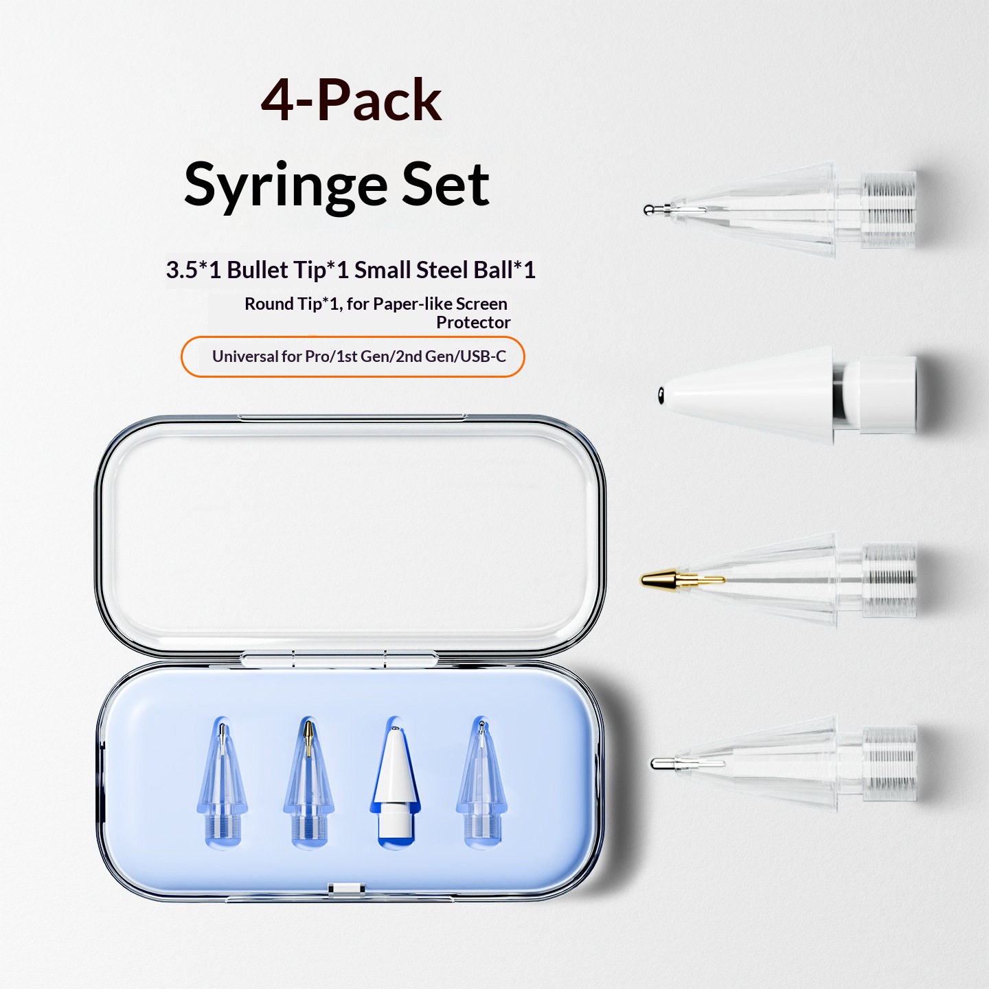 Pontas De Substituição Para Apple Pencil 1a 2a Geração Pro Caneta Stylus Ponta D