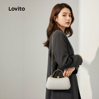 Lovito Refine Bolsa Pequena Feminina de Tecido Brilhante LFA98155 em Oferta na Shopee