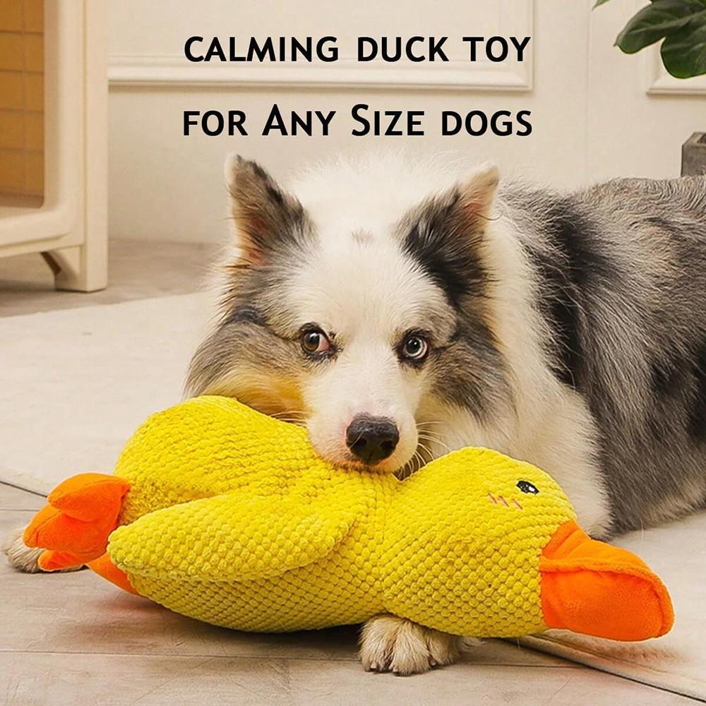  Brinquedo de Cachorro e Pato com Som Interativo - Brinquedo de Mastigar e Brincar