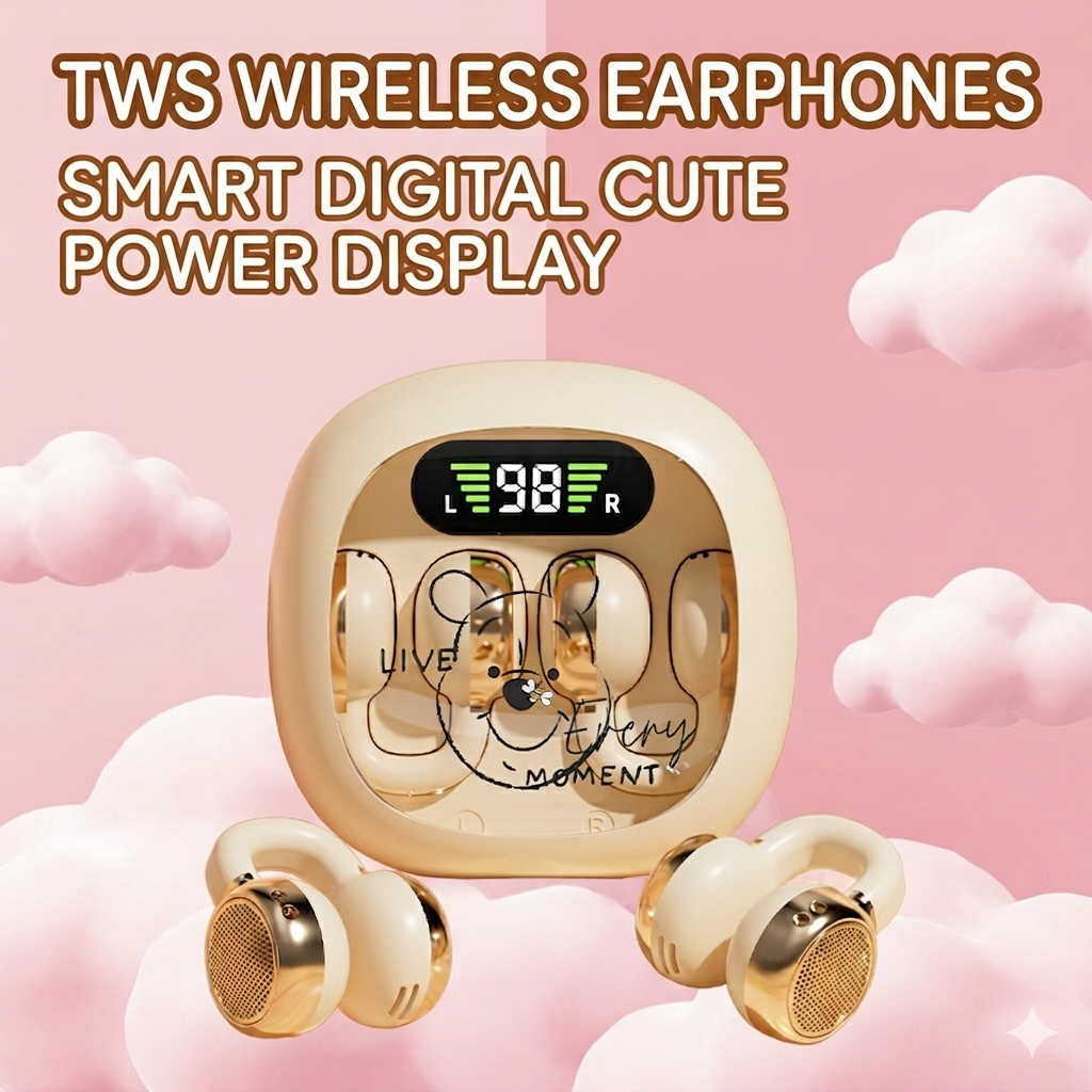 Fones de Ouvido Disney X31 Sem Fio Bluetooth, Design de Clipe Aberto, Co Ortáveis Esportes, HiFi Music Bass - Miniatura 2