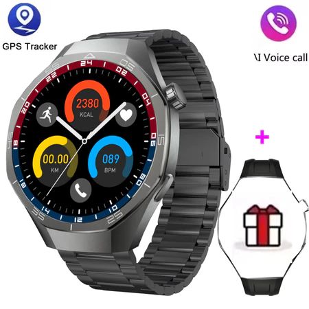 GT5 Pro Smartwatch - Novo Lançamento 2026, GPS Integrado, Acesso por NFC, Tela Touch AMOLED