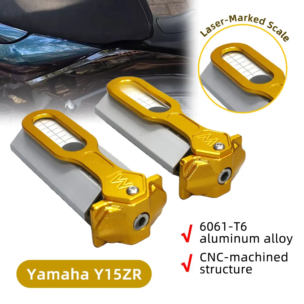 Kit De Ajuste De Corrente De Alumínio CNC Para Yamaha Y15ZR Sniper 150 MX King Par De Carretel De Eixo Traseiro