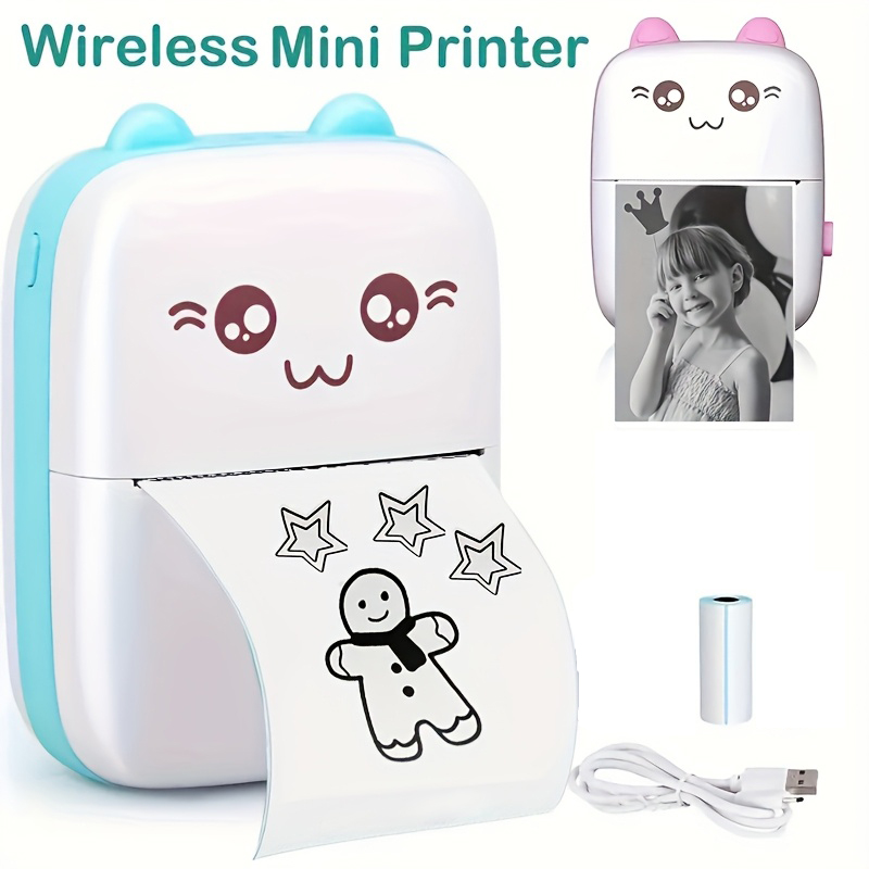 Impressora Portátil , Conecta-Se a Um Aplicativo De smartphone Para Impressão , mini Térmica Bluetooth Sem Fio De Bolso