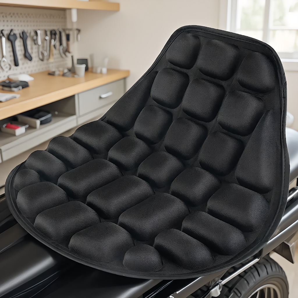 Almofada De Assento Confortável Para Motocicleta , Antiderrapante Ventilação De Ar Universal