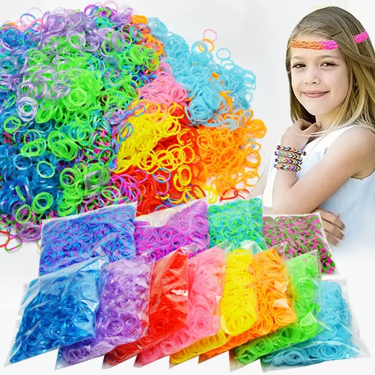 Faixas De Borracha Arco-Íris 5000 Unidades Para Amarrar Cabelo De Animais De Estimação DIY