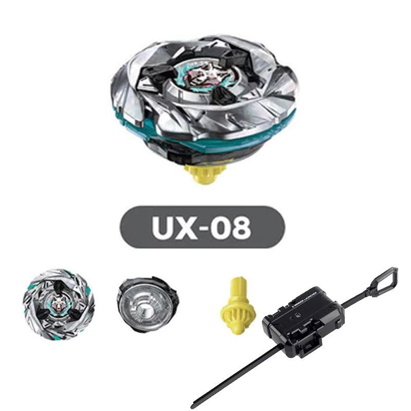 Beyblade X UX-08 Lobo Prateado Com Punho De Lançador Mainan Anak Laki Gasing Burst Brinquedos Infantis Para Meninos Pres