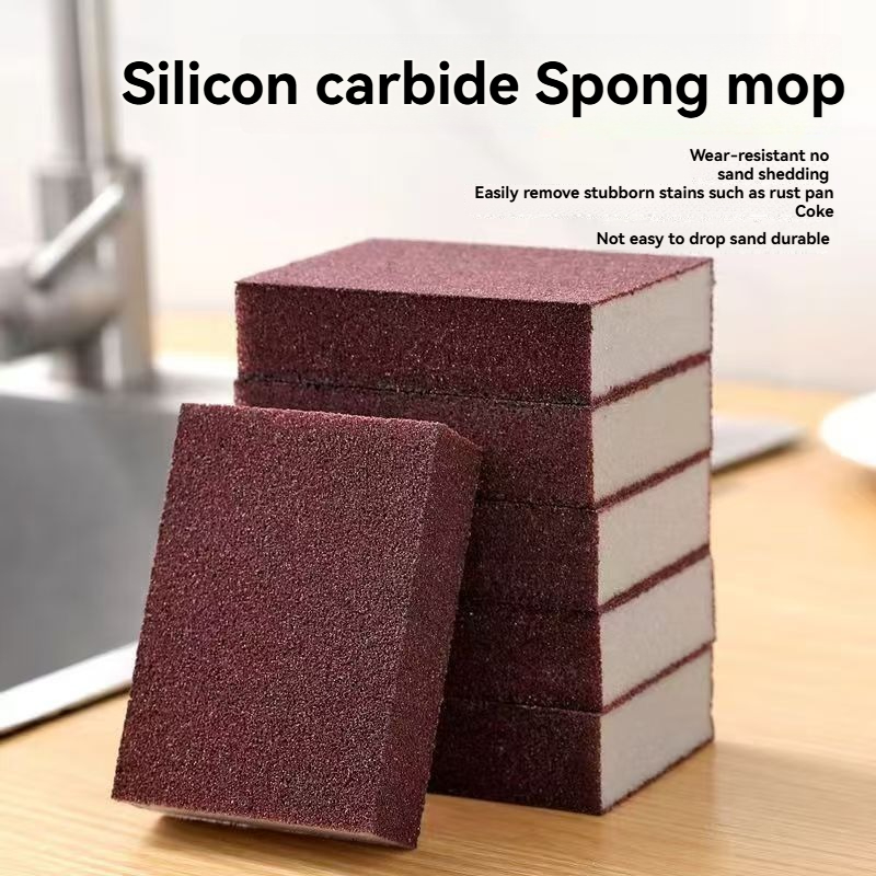  Emery Magic Scrubber Sponge, Esponja de limpeza pesada de aço inoxidável para panelas queimadas e manchas de cozinha