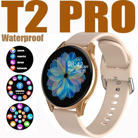 Smartwatch Relógio Inteligente Unissex T2 Pro-Monitor De Frequência Cardíaca Primavera 2026 Chamada Bluetooth À Prova D'