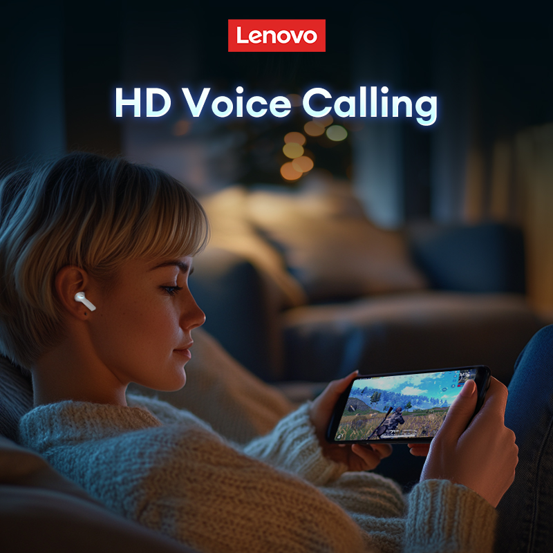 Fones de ouvido Bluetooth Lenovo XT53 TWS 5.4, sem fio, para jogos, à prova d'água, com display LED da bateria, som