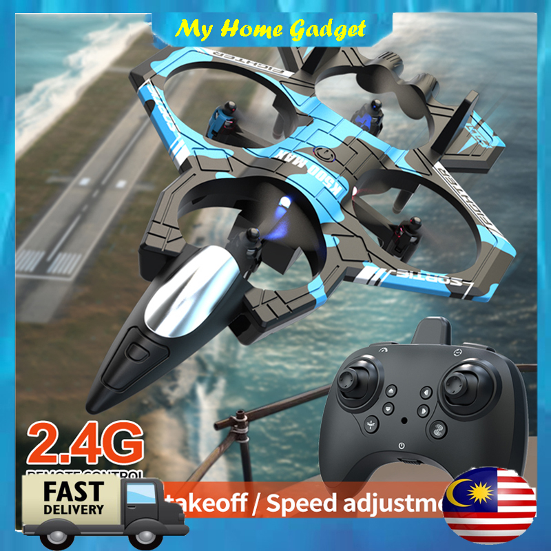  K500 MAX 360° Flip Fighter Jet Toy Aeronave de Controle Remoto Inteligente com Altura Fixa e Hovering