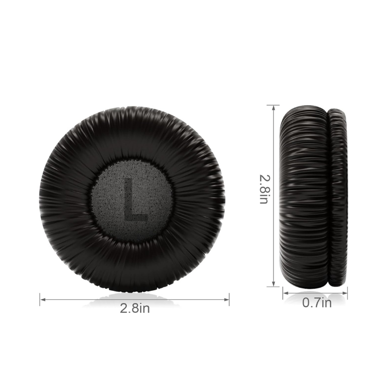 Almofadas de Espuma 1 Par Compatível com JBL Tune 520 BT T500 T510BT T450 Fone de Ouvido Almofadas de Ouvido Elite X Max