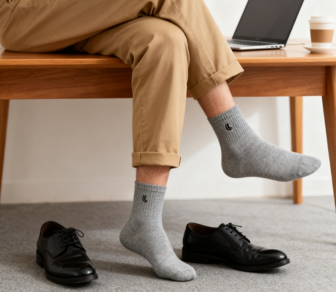 Conjunto De 6 Pares De Meias Originais Lupo De Cano Médio | Esportivas De Algodão Para Homens E Mulheres , Respiráveis D