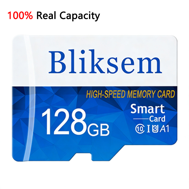 Cartão de memória Micro SD, 32GB/64GB/128GB, cartão de memória flash de alta performance Classe 10, adequado para