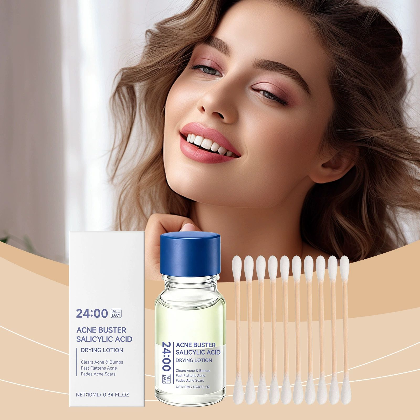 Soro para Manchas de Acne, Tratamento de Acne para Pele Sensível Propensa a Acne | Niacinamida, Alívio Rápido de