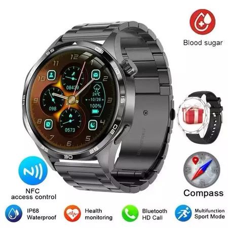  Smartwatch Watch5 Pro GT5 - Nova Chegada 2026, Tela HD de 1,53 pol., GPS, Trajetória e NFC