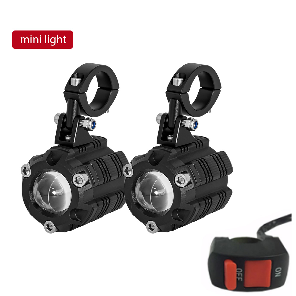  Farol de LED Universal para Motocicleta com Projetor para Condução, Luz Auxiliar para BMW R 1200 GS Adventure LC 2014
