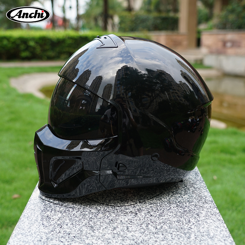 Face Full Unissex Plug and Play Sem Configuração De Modificação Conjunto De Pacote De Capacete De Motocicleta Retro