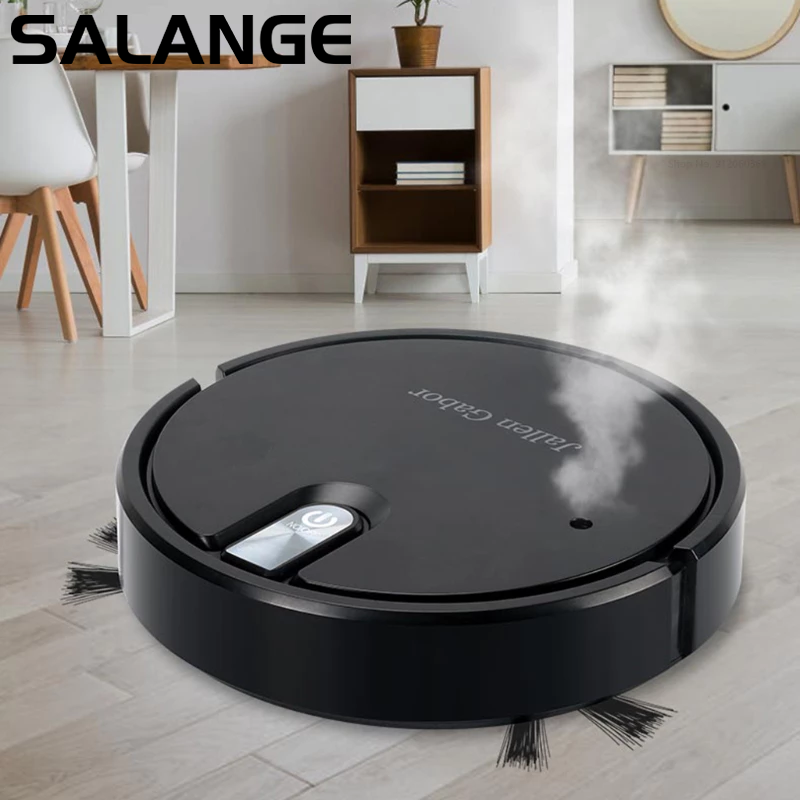 Salange Aspirador de Pó Robô Inteligente Sem Fio 5 em 1 Multifuncional Silencioso para Casa, Varre, Aspira, Passa Pano e