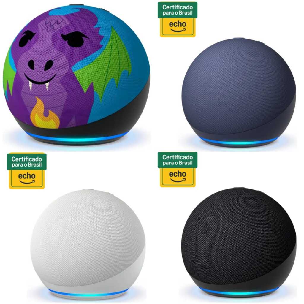 Echo Dot 5a Geração - Alto-Falante Inteligente com Assistente de Voz Alexa, Reprodutor Wireless Pro