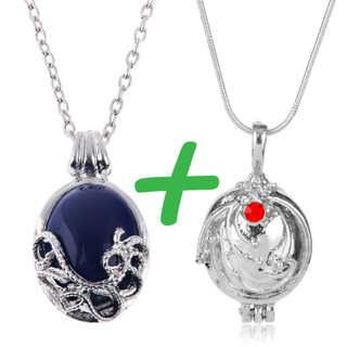 Colar de pingente Elena Gilbert + Katherine Pierce de Diário de um Vampiro