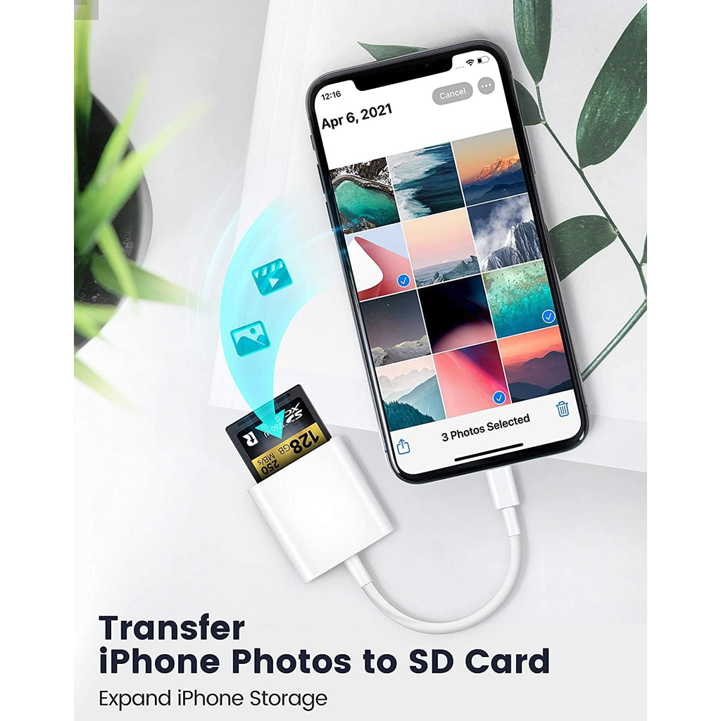 Adaptador Tipo C Para Leitor De Cartão SD Dispositivos Android E Câmeras Digitais