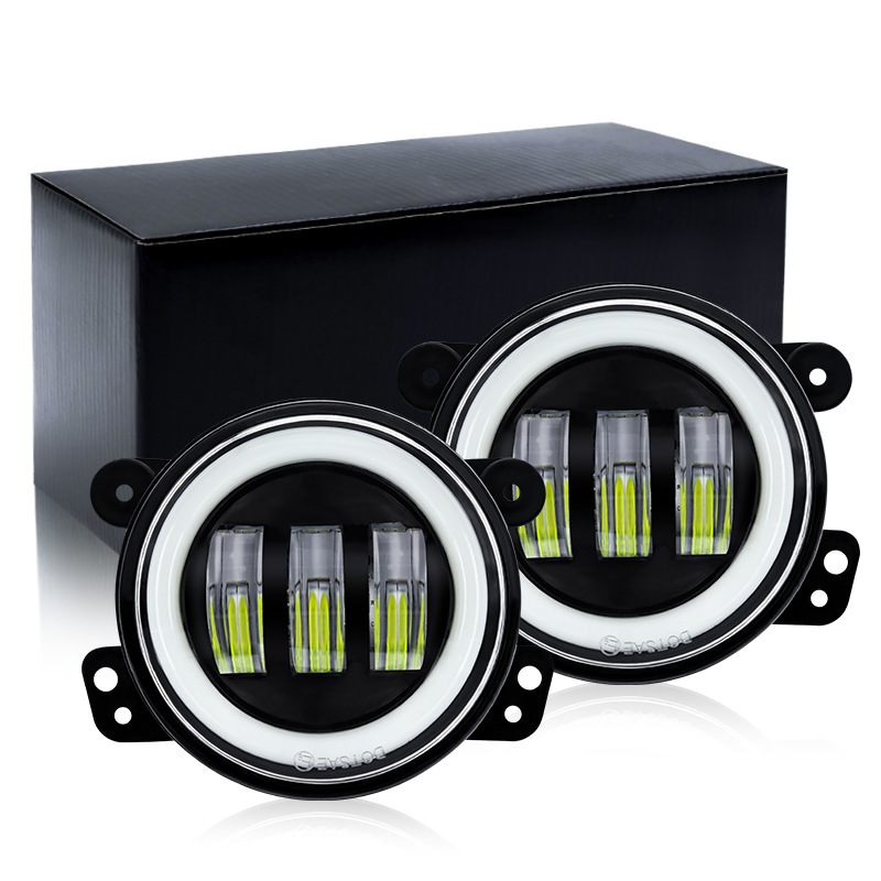 Luzes De Nevoeiro LED Âmbar Amarelo Chips Offroad Dirigindo DRL Para Carro Motocicleta