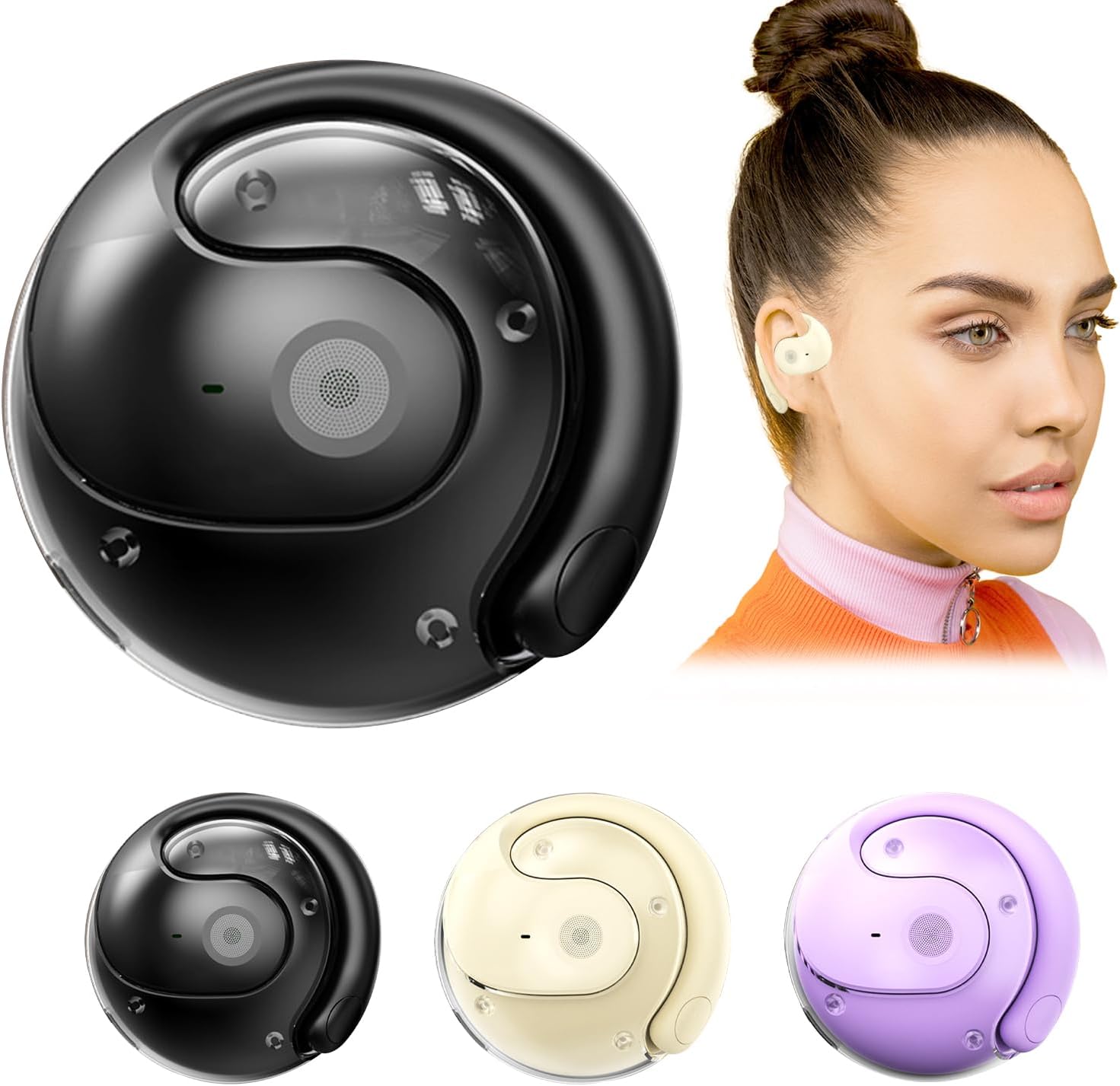 Fones De Ouvido T2 AI Tradutor Sem Fio 144 Idiomas Dispositivo De Tradução Inteligente 3 Em 1 TWS Estéreo HiFi Áudio De