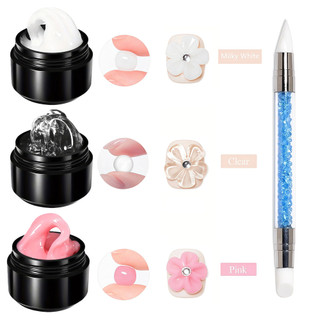 Conjunto de 4 peças 10 ml de gel sólido antiderrapante com caneta de ponta dupla, kit 3D …