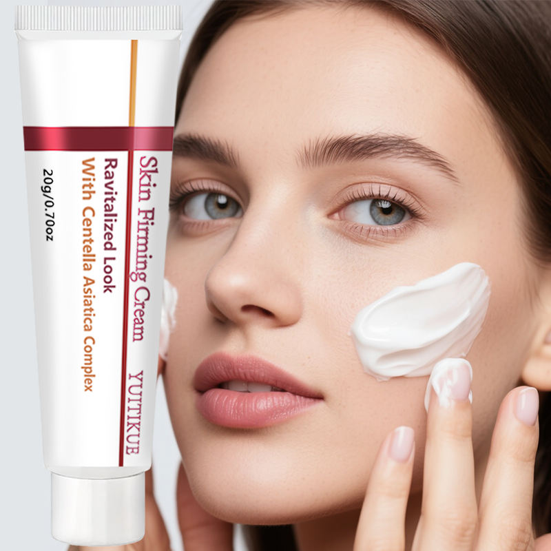 YUITIKUE Creme Firmador De Pele 20g Centella Asiatica Complex Nicotinamida Hidratante Melhora Linhas Finas Anti-Envelhec