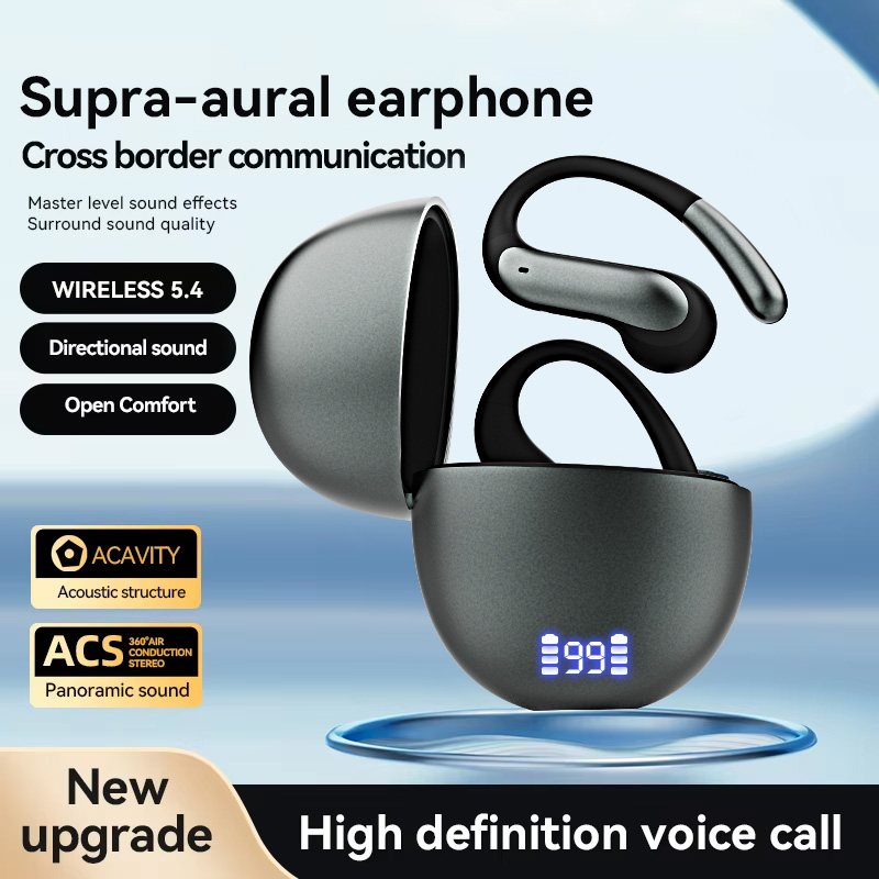 K10 Fones De Ouvido TWS Long Standby Touch Control Condensador Mic Semi-Abertos Jogos Esporte Música Chamadas De Vídeo H