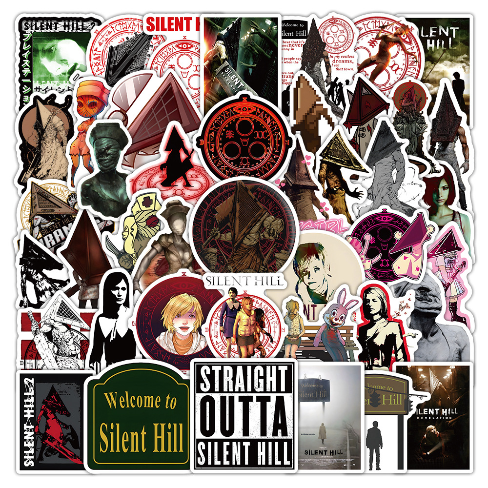 Silent Hill Adesivos Estéticos Bonitos À Prova D'água 50pcs Para Mala Caso De Telefone Skate